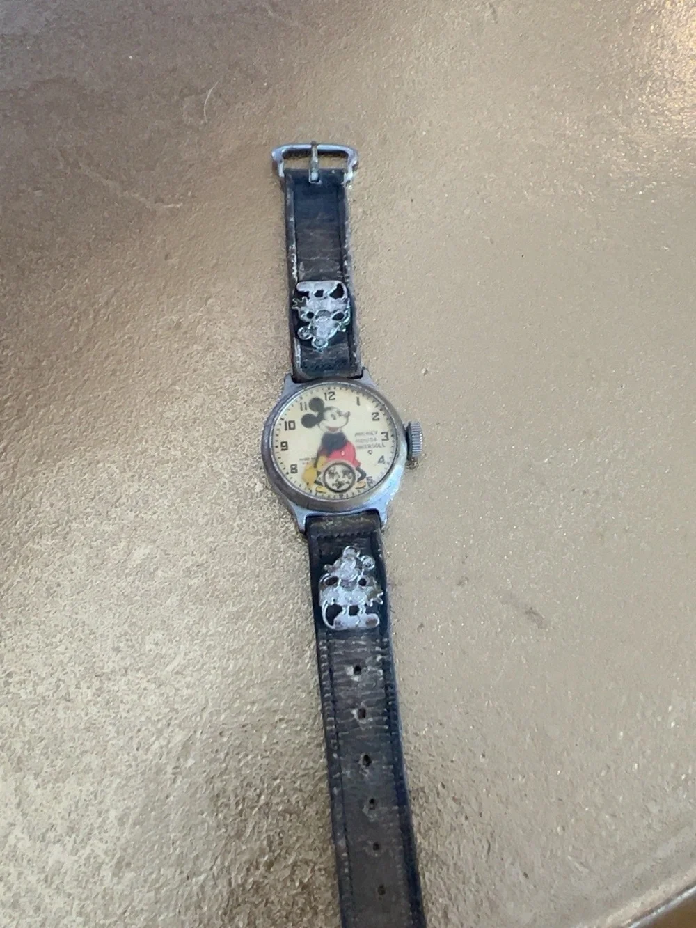 RARE 1930s Ingersoll Mickey Mouse Mechanical Watch vintage Disney